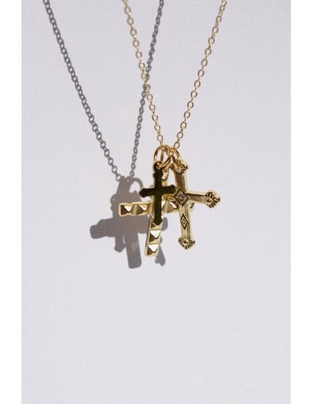 Collar Waterproof Tres Cruces Oro