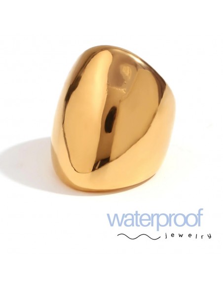 Anillo Waterproof Convexo Oro