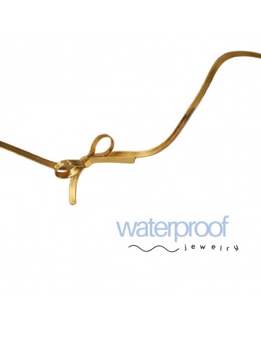 Collar Choker Lazo Waterproof Oro